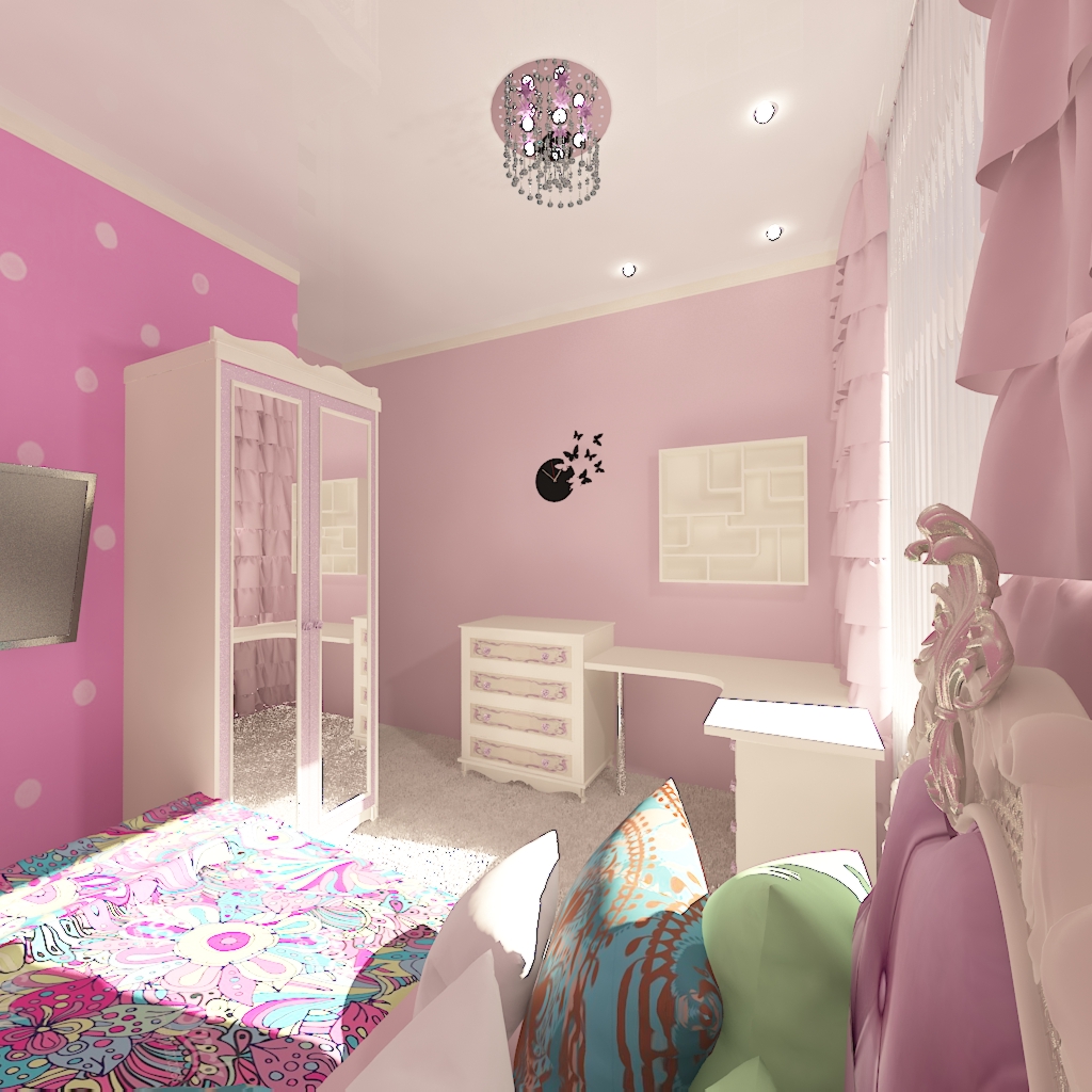 Детская комната в 3d max vray 2.0 изображение