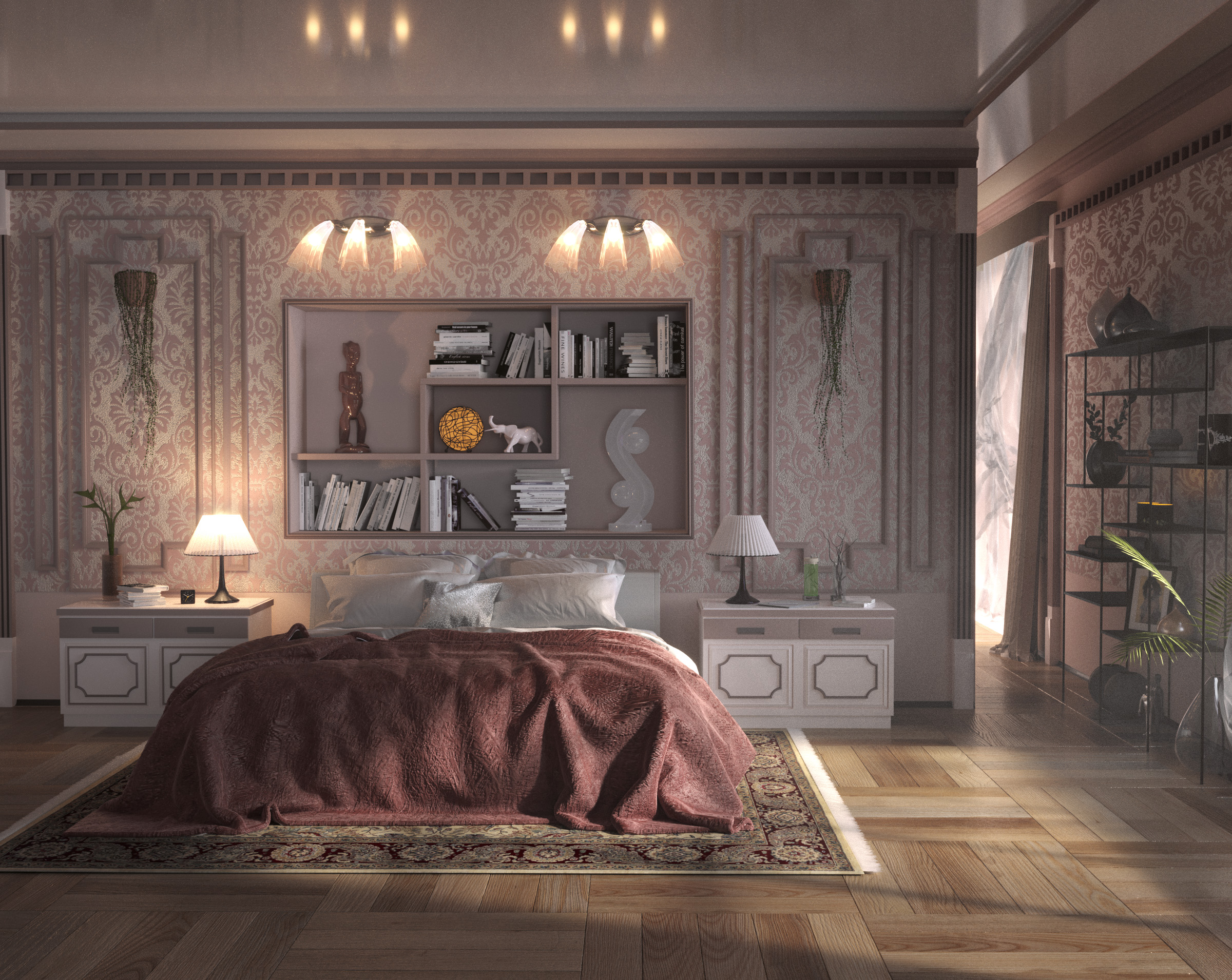 Art-Deco interior (3D mAX, Corona renderer, Photoshop) in 3d max corona render image