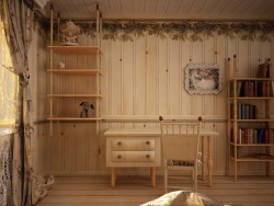 Reihe von Möbeln für "Karelischen Kiefer"