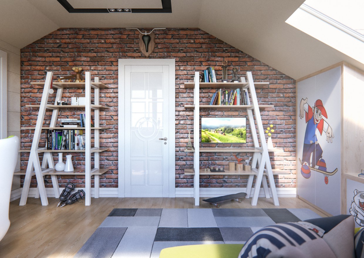 Kid's bedroom Kid's bedroom in 3d max corona render image
