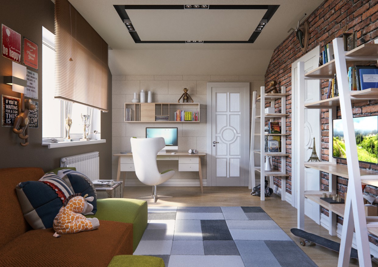 Kid's bedroom Kid's bedroom in 3d max corona render image