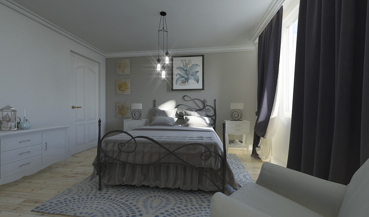room in 3d max mental ray image