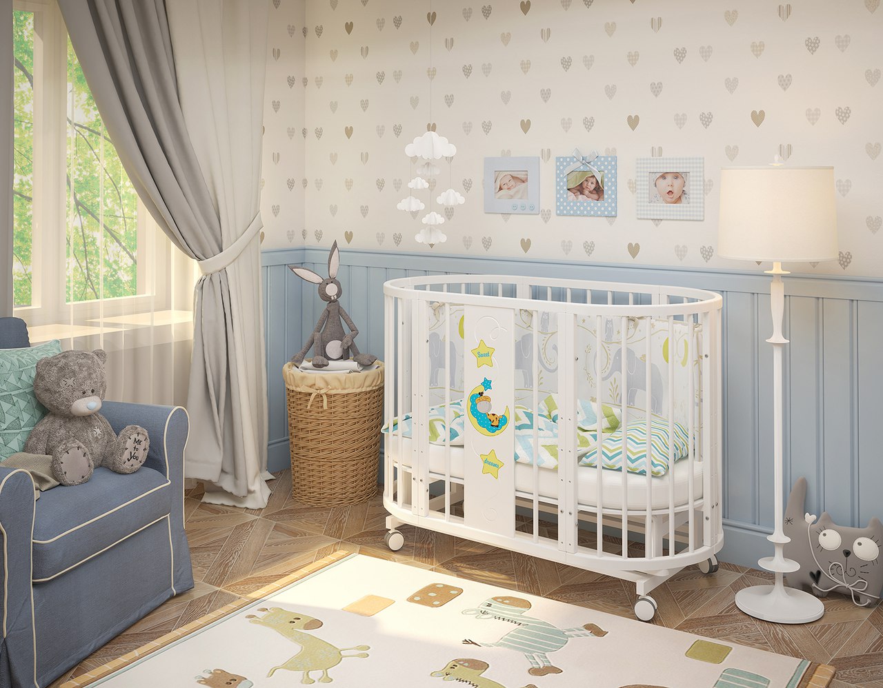 Children's rooms in 3d max vray 3.0 image