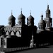 ricostruzione 3D della Cattedrale di San Basilio e la Chiesa della Trinità