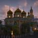 imagen de reconstrucción 3D de la Catedral de San Basilio y la iglesia de la Trinidad en Cinema 4d vray