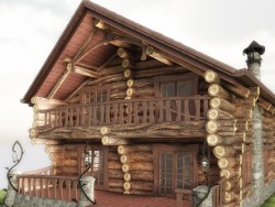 Banho. Log cabin