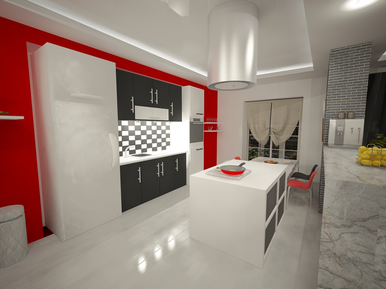 Кухня Кухня в 3d max vray изображение