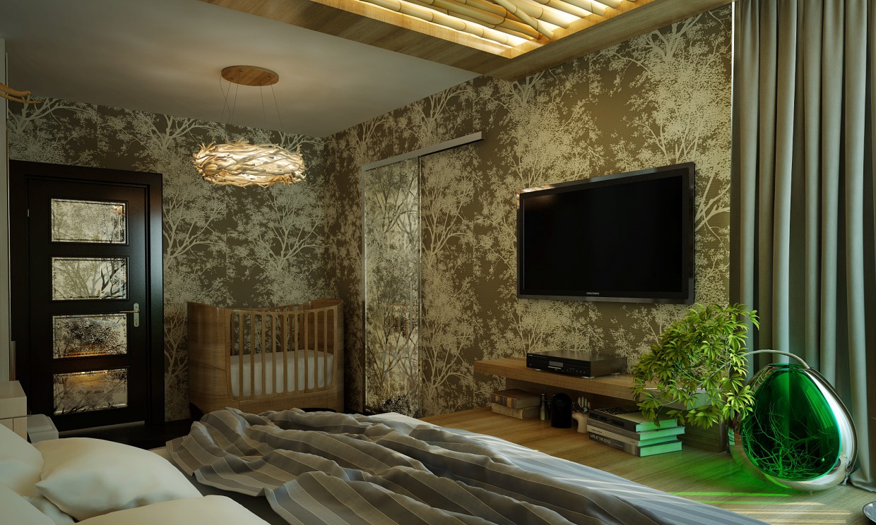 Квартира Еко дизайн Квартира Еко дизайн в 3d max vray зображення
