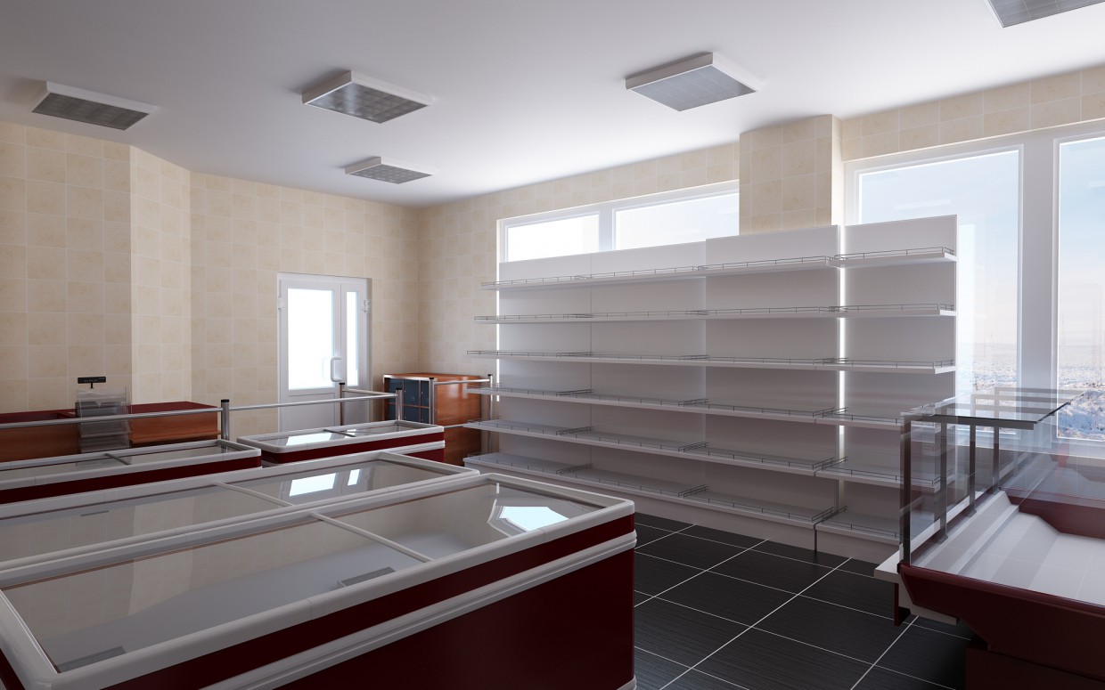 Магазин Магазин в 3d max vray зображення