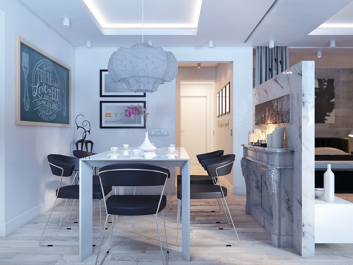 Interior for a young family in 3d max corona render image