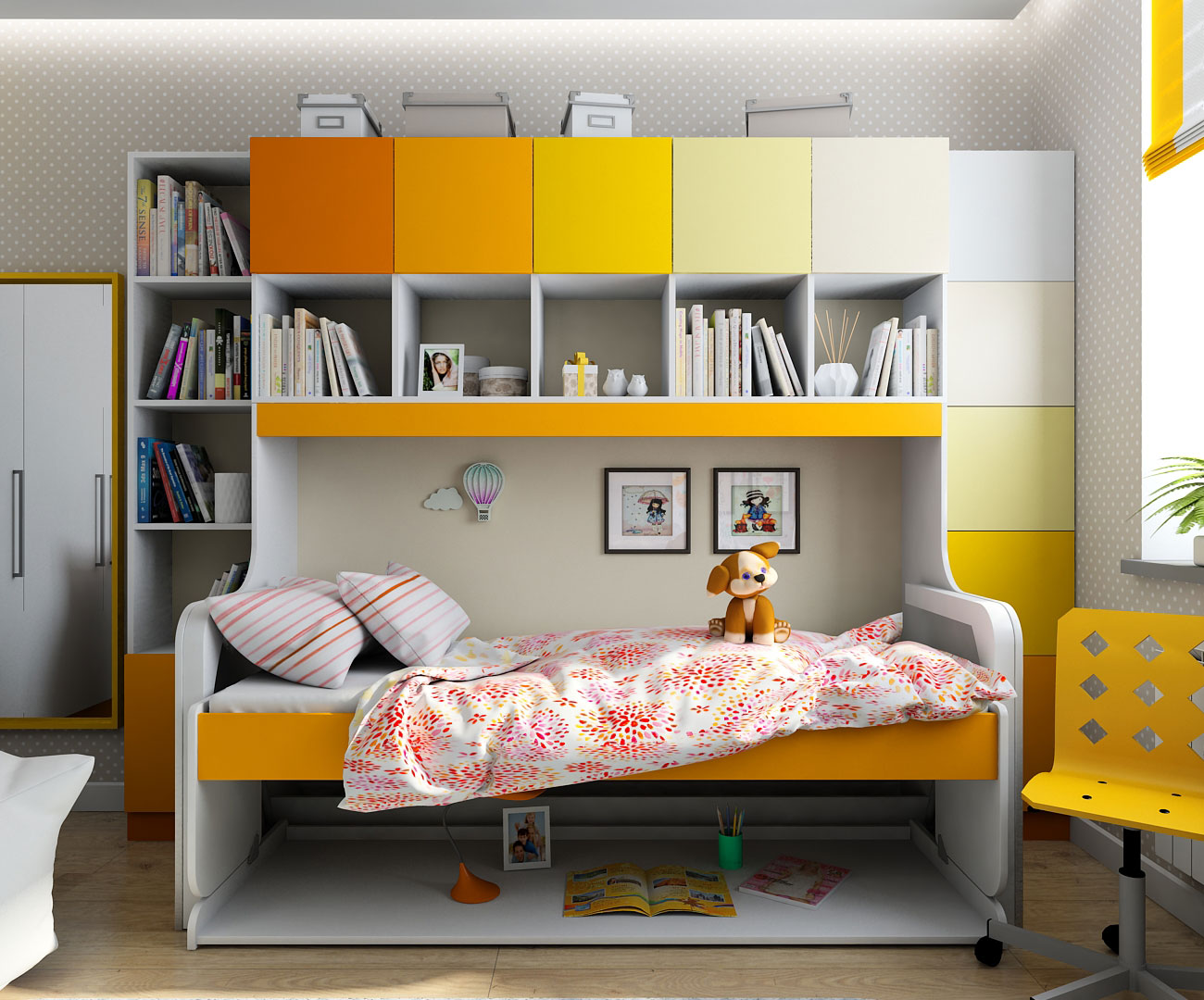 imagen de diseño de interiores para la niña de los niños en Chernigov en 3d max vray 1.5