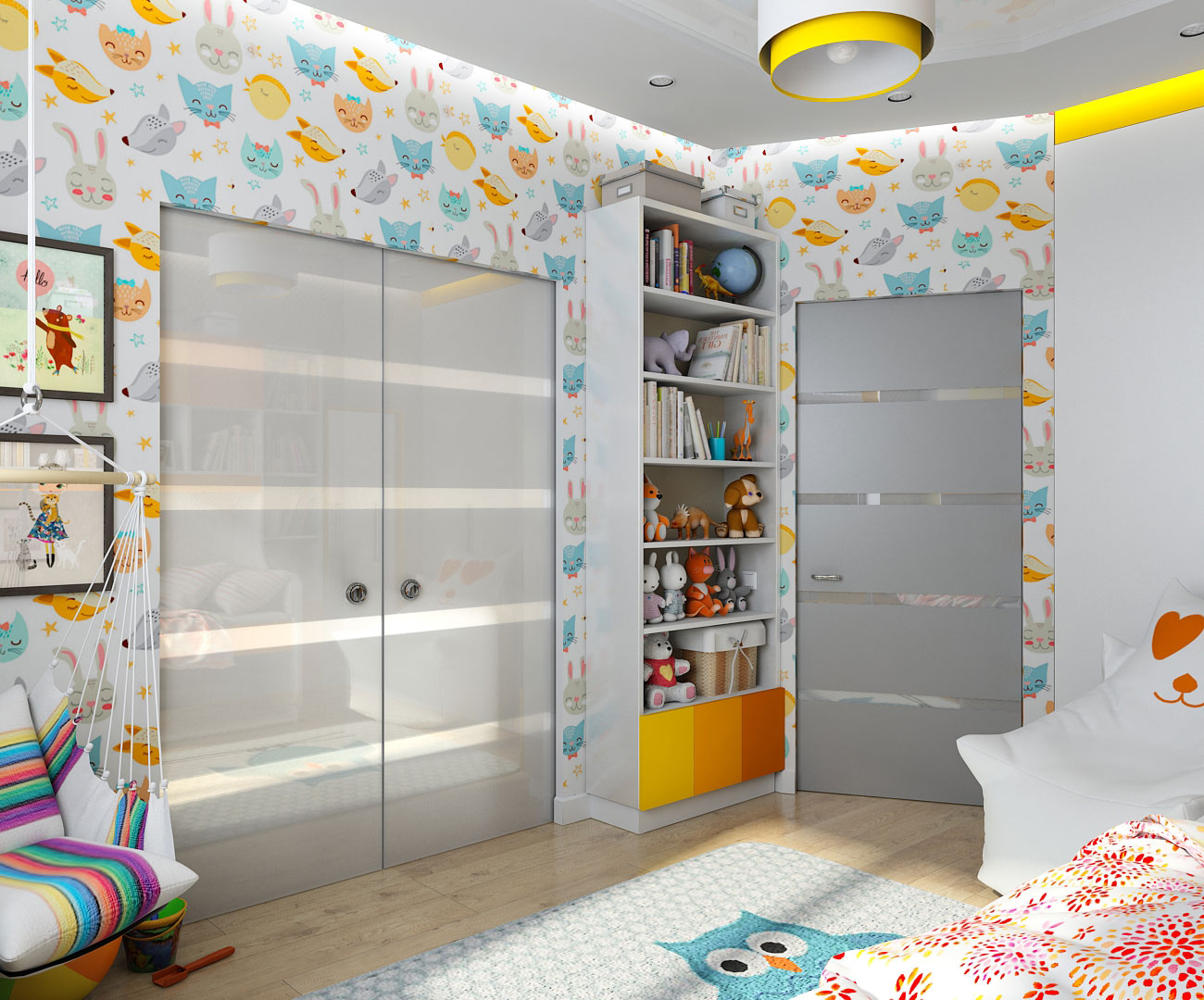 imagen de diseño de interiores para la niña de los niños en Chernigov en 3d max vray 1.5