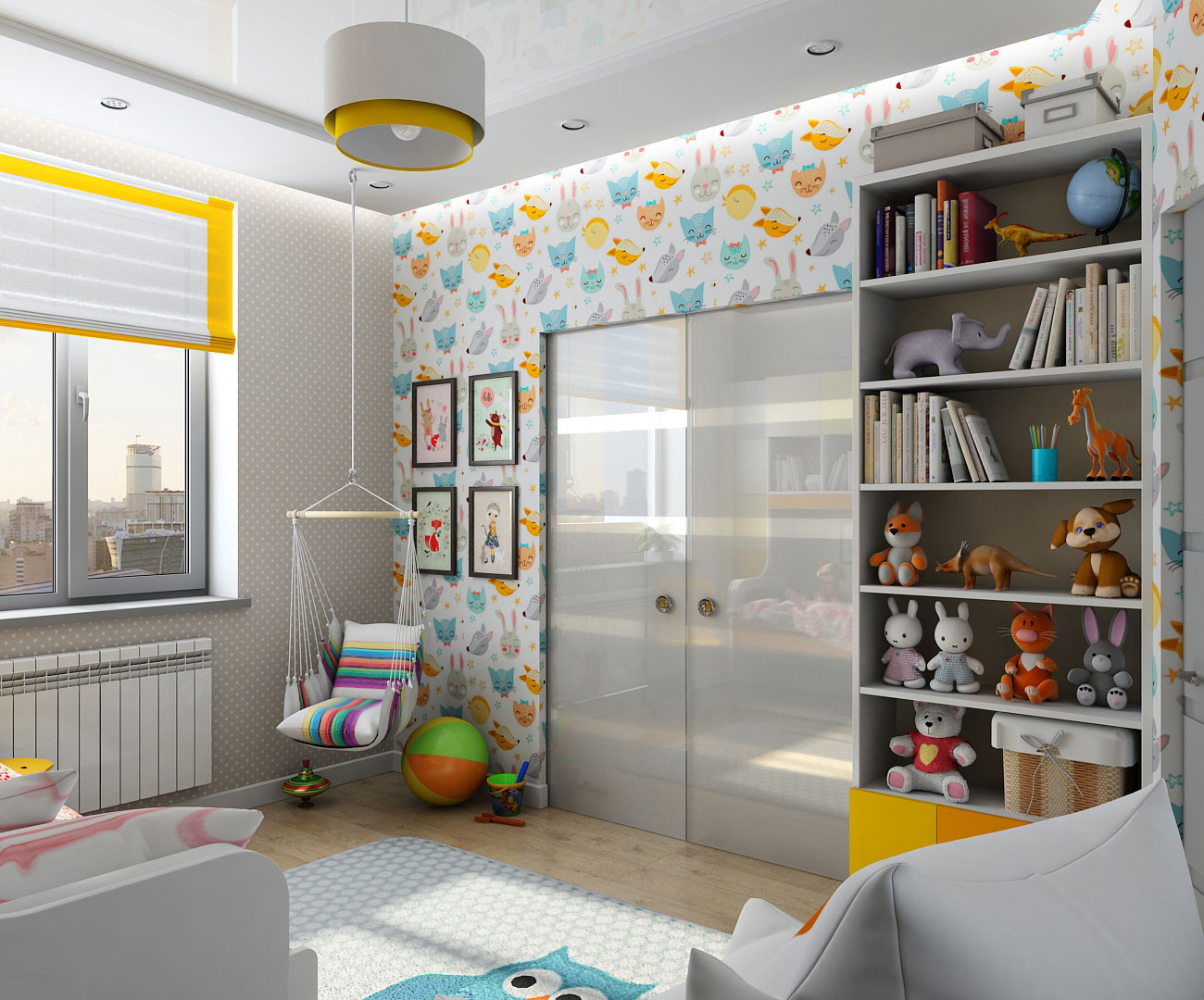 Дизайн интерьера детской для маленькой девочки в Чернигове в 3d max vray 1.5 изображение