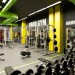 Fitness club in Cinema 4d corona render image