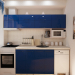 Кухня пять квадратов в 3d max corona render изображение