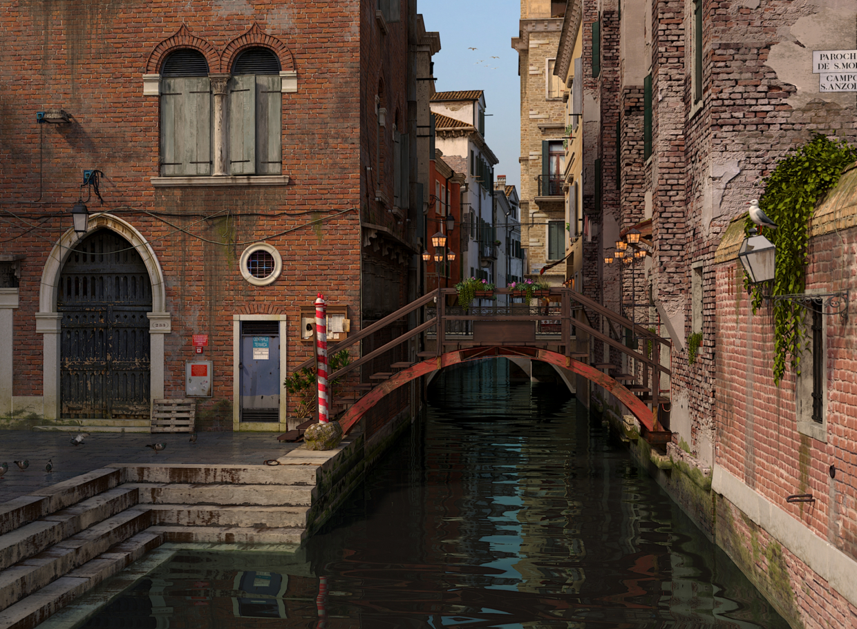Venezia in 3d max corona render immagine