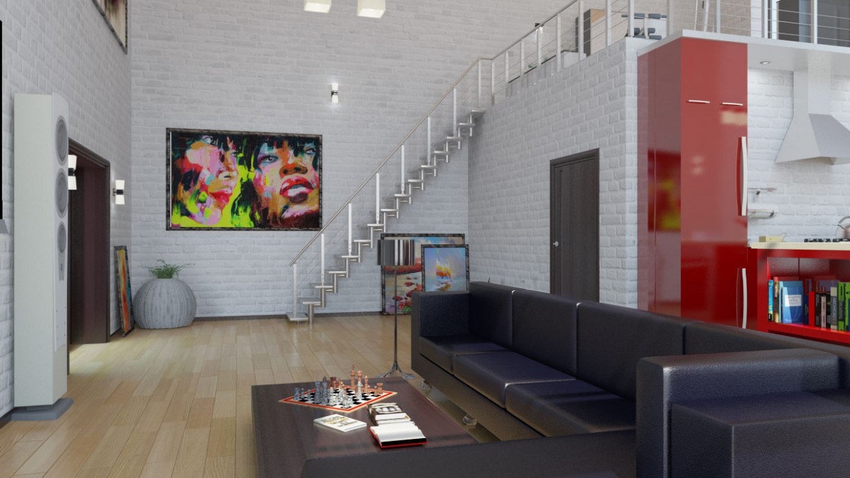 Loft Loft in 3d max vray image
