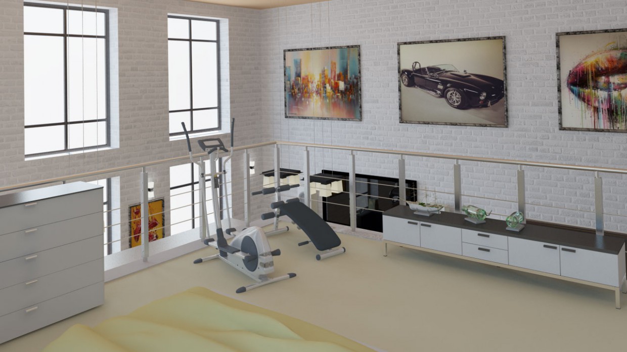Loft Loft in 3d max vray image