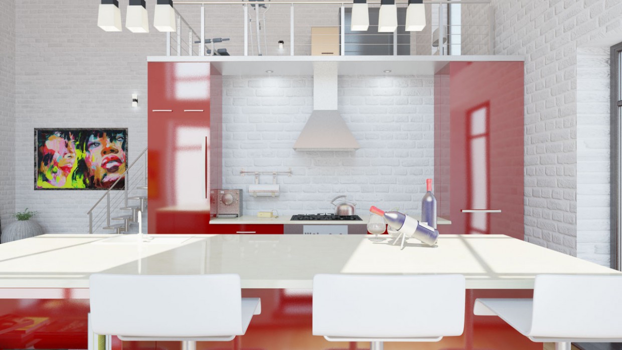Loft Loft in 3d max vray image