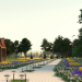 Pavilions in the park in 3d max corona render image