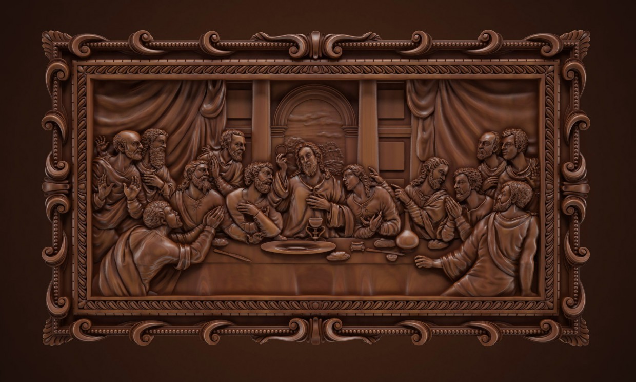 Bas-Relief in 3d max vray Bild