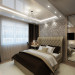 Bedroom, Art Deco, 14 sq.m. Bedroom, Art Deco, 14 sq.m. in 3d max vray image