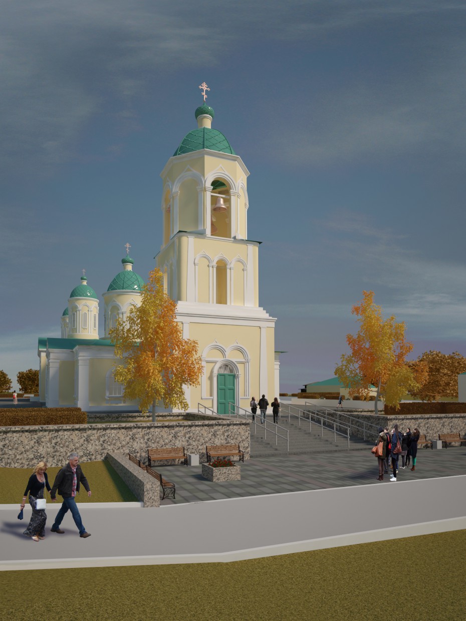 Church Of The Life-Giving Trinity in 3d max vray image