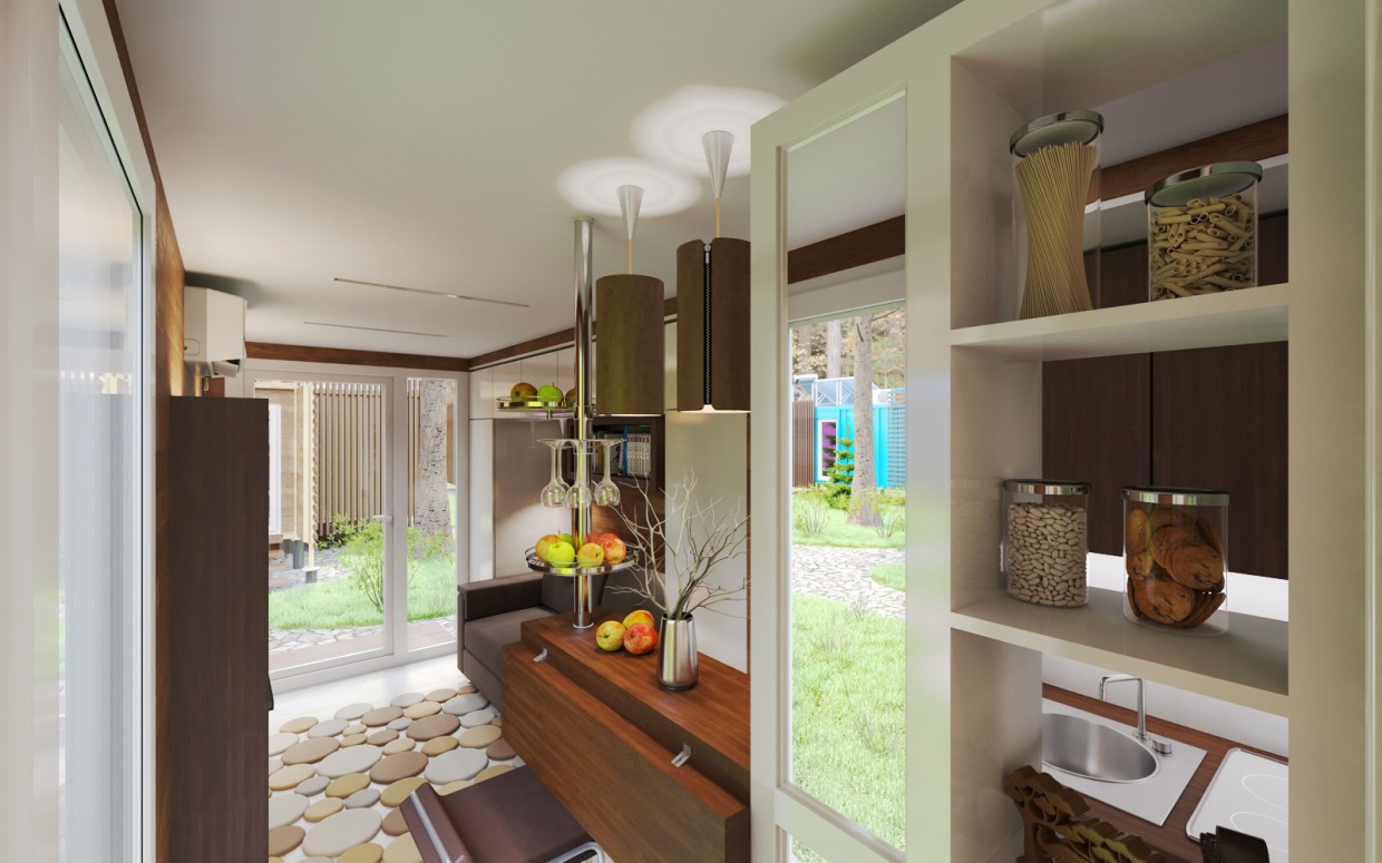 Будинку контейнер. Будинку контейнер. в 3d max corona render зображення