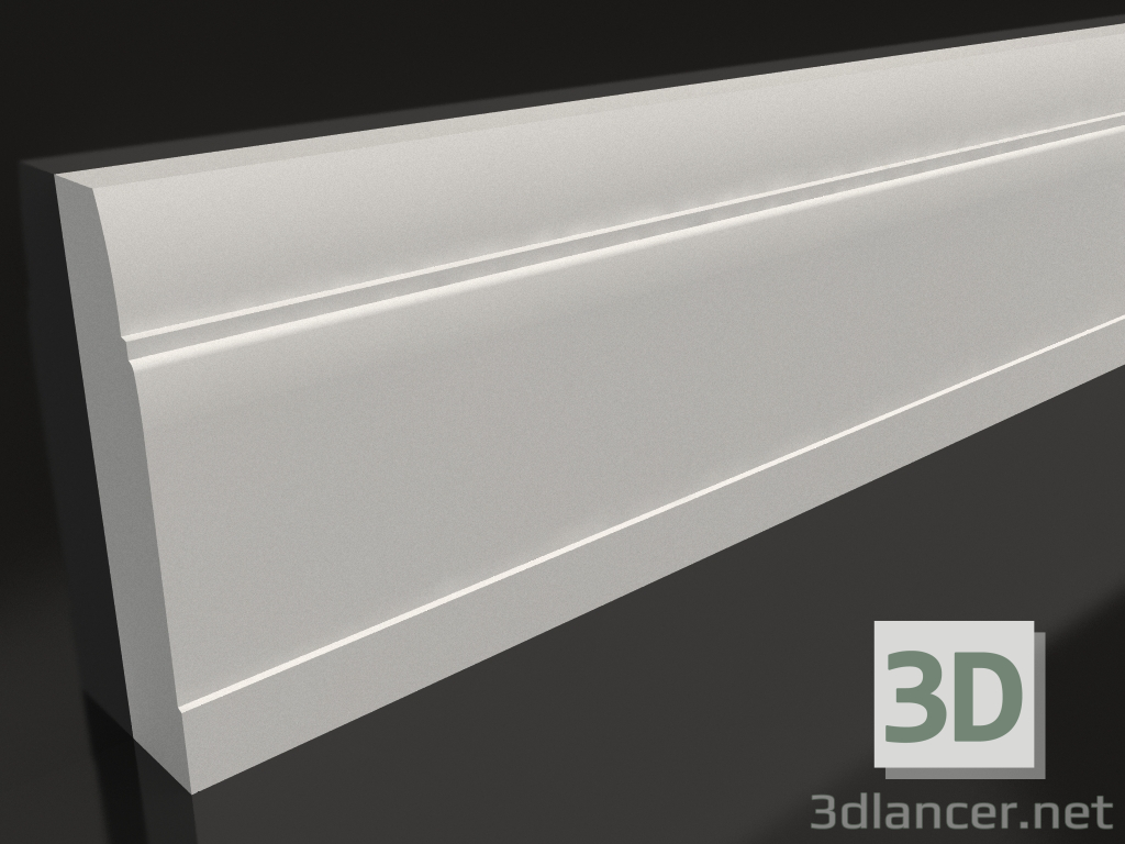 Modelo 3d Rodapé de gesso PN 012 (150x32) - preview