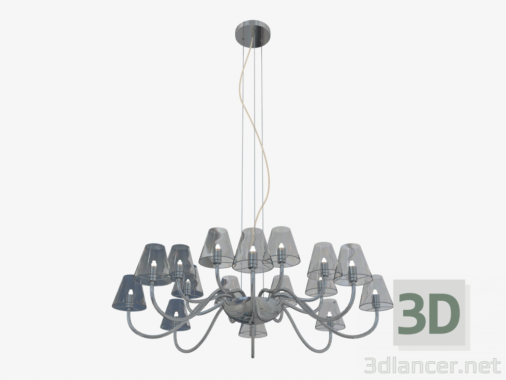 modello 3D Sospensione lampadario Diafano (758164) - anteprima