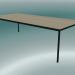 3d model Rectangular table Base 250x110 cm (Oak, Black) - preview