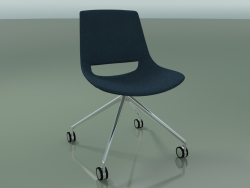 Chair 1216 (4 castors, fixed overpass, fabric upholstery, CRO)