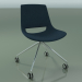 3D modeli Sandalye 1216 (4 tekerlek, sabit üst geçit, kumaş döşeme, CRO) - önizleme