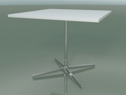 Quadratischer Tisch 5511, 5531 (H 74 - 89 x 89 cm, Weiß, LU1)