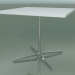 3D Modell Quadratischer Tisch 5511, 5531 (H 74 - 89 x 89 cm, Weiß, LU1) - Vorschau