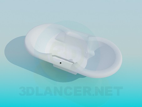 3d модель Ванна з поручнем – превью 3d модель Ванна з поручнем – превью