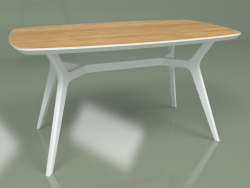 डाइनिंग टेबल जोहान ओक (सफेद, 1400x800)