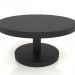 3 डी मॉडल कॉफी टेबल जेटी 022 (डी = 800x400, लकड़ी का काला) - पूर्वावलोकन