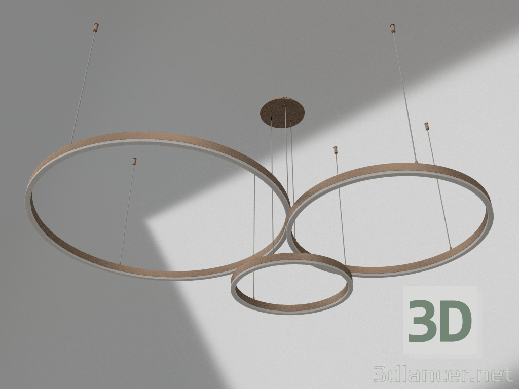 3D Modell Aufhängung Thor Kaffee d80+60+40 (08223,04) - Vorschau