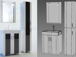 Edelform bathroom furniture, Glass series, Neo line