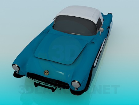 3d model Corvette 1957 - preview 3d model Corvette 1957 - preview