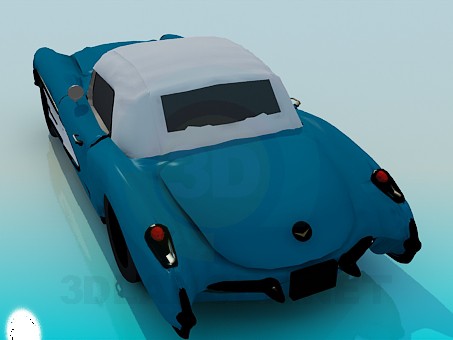 3d model Corvette 1957 - preview 3d model Corvette 1957 - preview