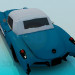 3D modeli Corvette 1957 - önizleme