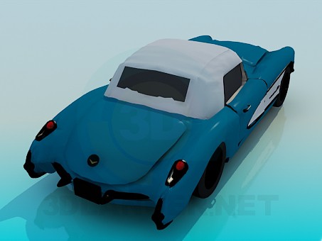 3d model Corvette 1957 - preview 3d model Corvette 1957 - preview