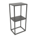 3d model Rack-console rectangular (METAL, 40x30x86, 2 shelves) - preview