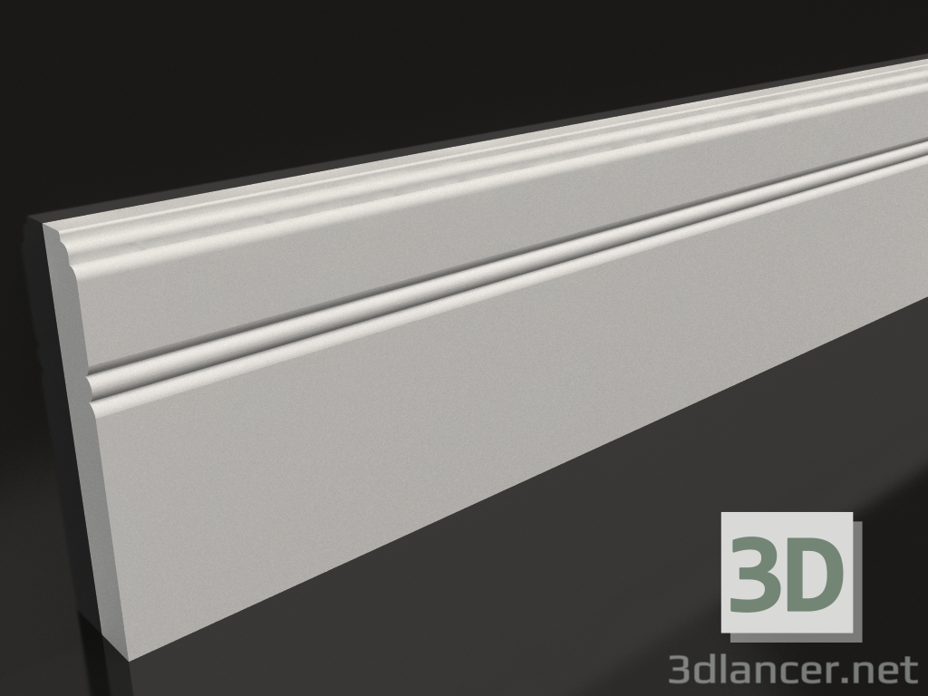 3d model Gypsum floor plinth PN 013 (110x15) - preview