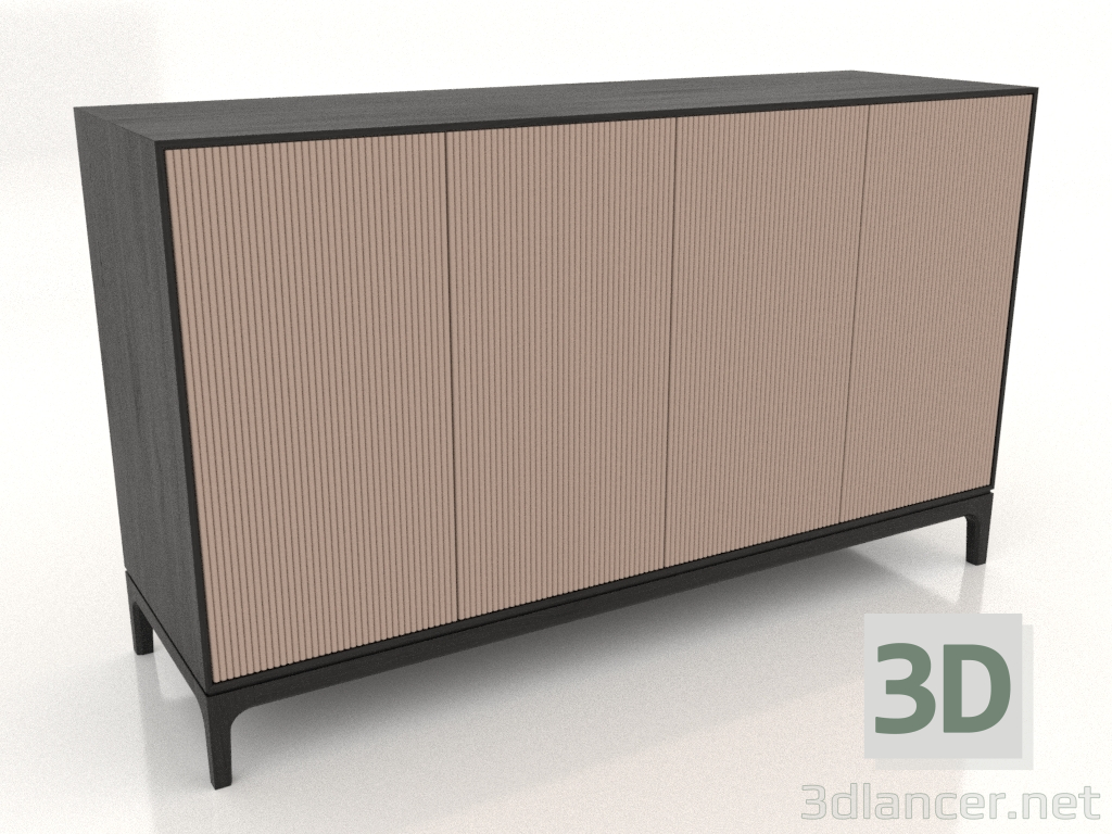 3d model Mueble de TV FARGO con frontales fresados 1600x500x950 mm (beige, roble negro, opción 3) - vista previa 3d model Mueble de TV FARGO con frontales fresados 1600x500x950 mm (beige, roble negro, opción 3) - vista previa