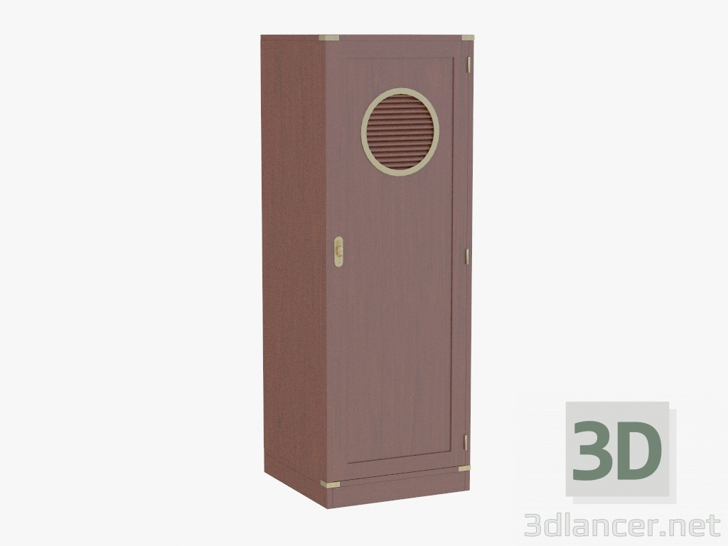 3d model Closet wardrobe with gold-plated fittings - preview