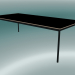 modèle 3D Base de table rectangulaire 250x110 cm (Noir, Contreplaqué, Noir) - preview