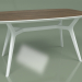 modèle 3D Table à manger Johann noyer (blanc, 1400x800) - preview